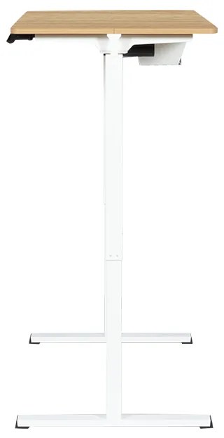 Ергономично регулируемо бюро Carmen CR- 4825, 73-121 см, Панел за управление, USB, Памет, Сензор против сблъсък, Бук/бял