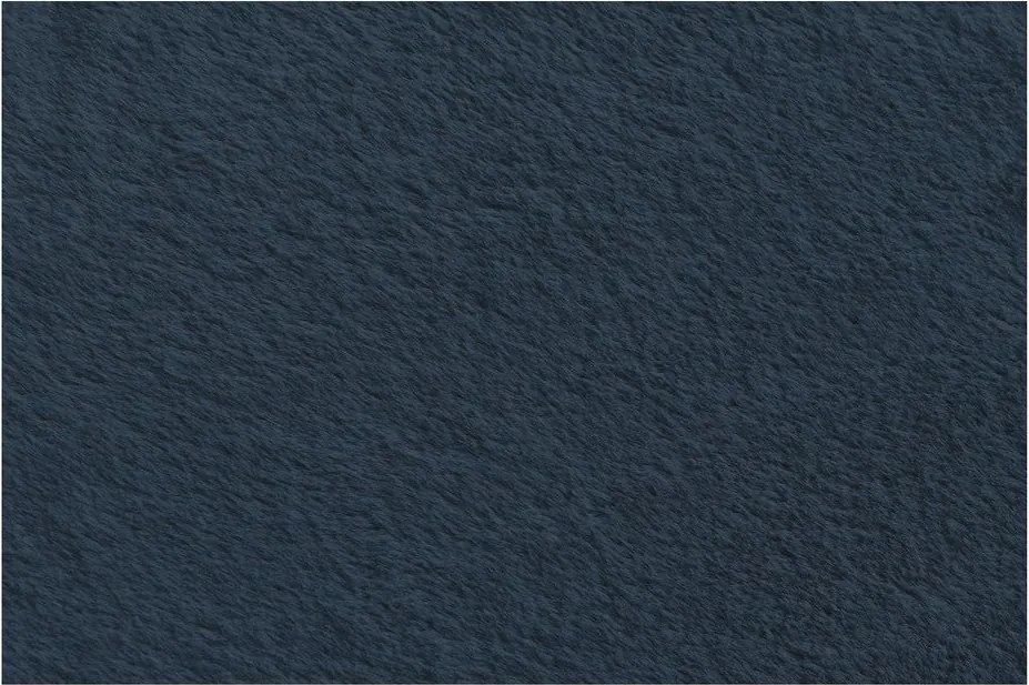 Тъмносин пуф от изкуствен косъм Lilibet – Bobochic Paris