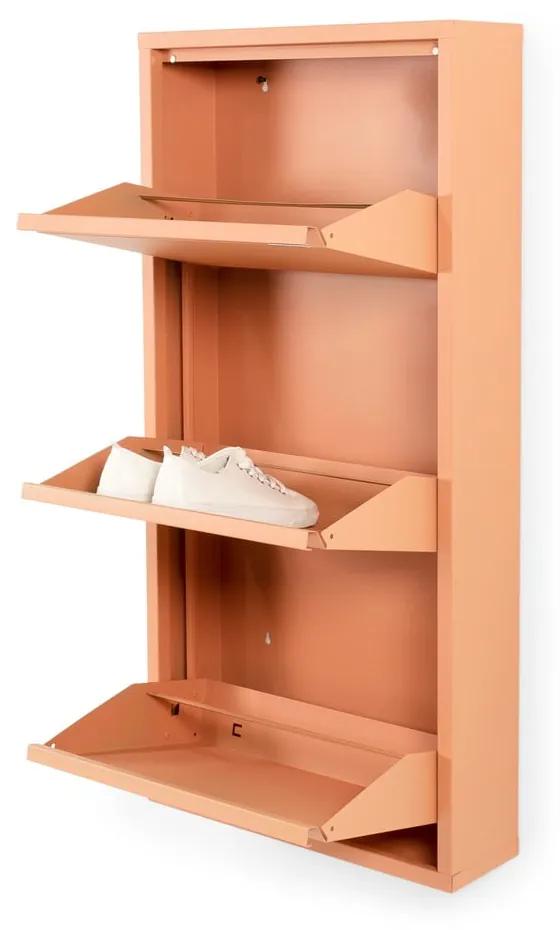 Метална етажерка за обувки в цвят сьомга Billy - Spinder Design