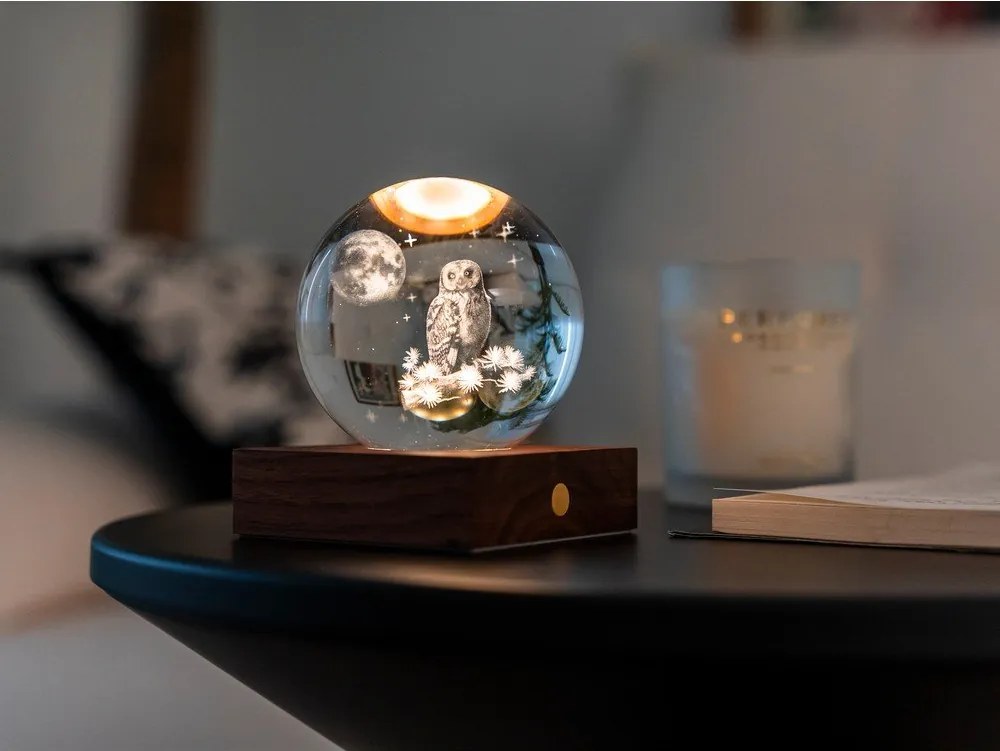 Преносима светлинна декорация с USB ø 8 cm Amber – Gingko