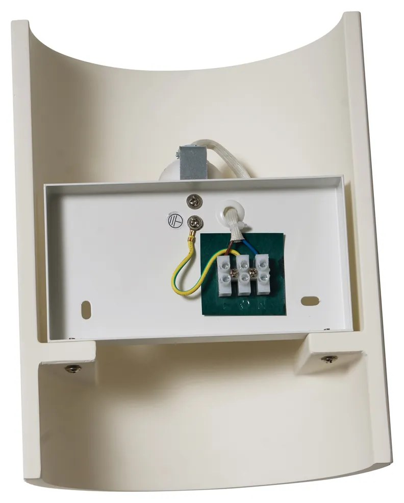 Скандинавска стенна лампа бяла овална - Plaster