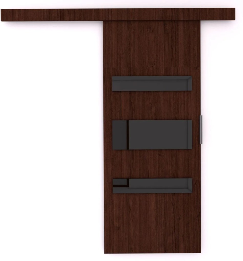 Плъзгаща се врата Lenses-Wenge-Length: 96 cm
