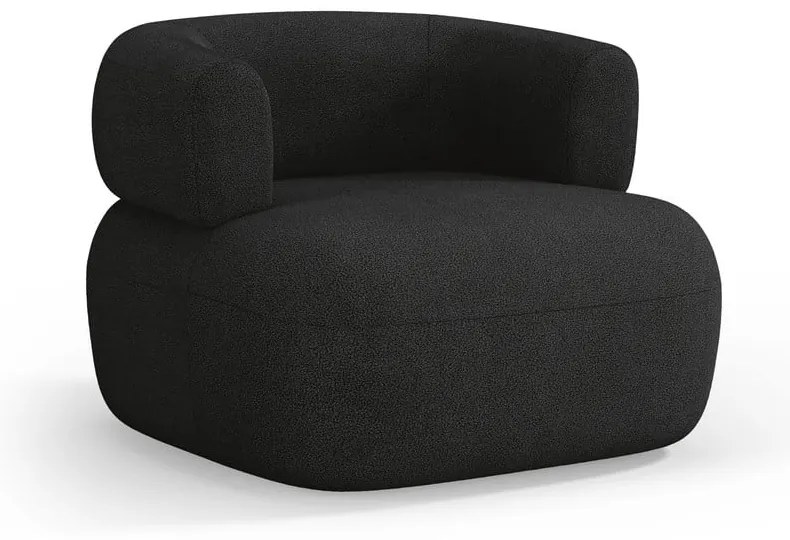 Черно кресло от плат букле Jenny – Micadoni Home