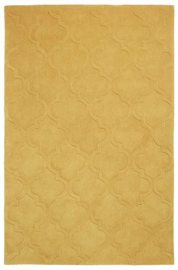 Горчичножълт килим Puro, 120 x 170 cm Hong Kong - Think Rugs