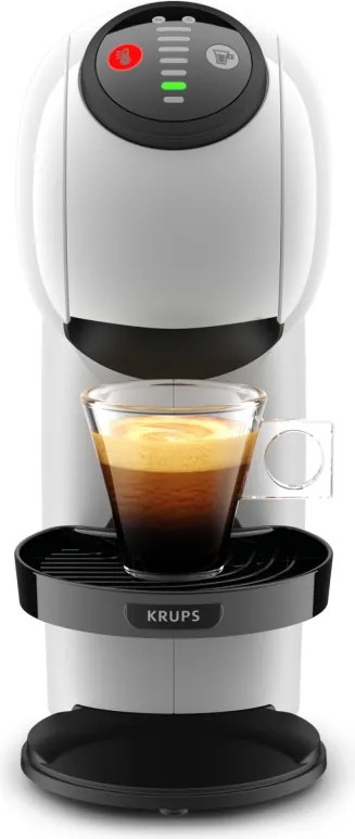 Еспресо машина Krups KP243110 NDG GENIO S WHITE, 1500W, 15 bar, 0.8 л, Работа с NESCAFÉ® Dolce Gusto® капсули, LED, XL функция, Бял