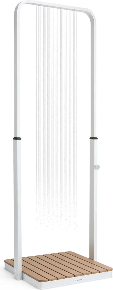 Blumfeldt Sumatra Breeze, SQ, градински душ, WPC, алуминий,  70x55, правоъгълна