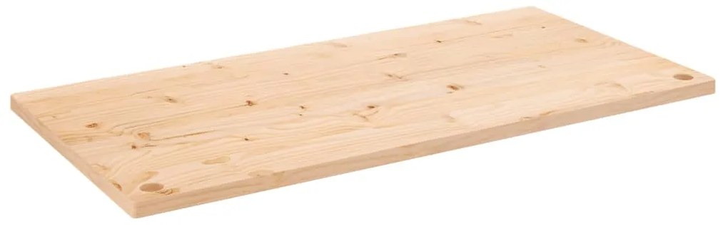 824465 vidaXL Плот за бюро, 100x60x2,5 см, борово дърво масив