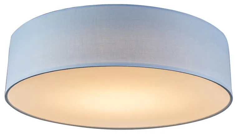 Таванна лампа синя 40 см с LED - Drum LED