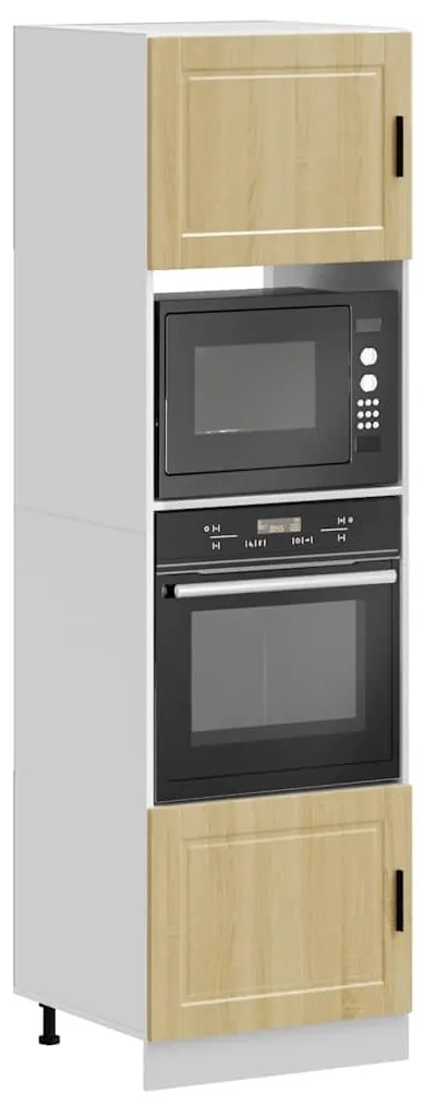 3315054 vidaXL Шкафове за фурна 2 бр Porto, дъб сонома, инженерно дърво