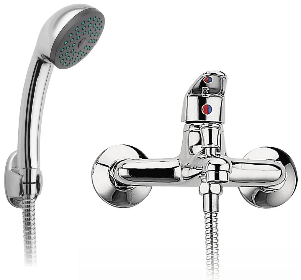 Стенен смесител за вана/душ, BSM11, Ferro, с аксесоари