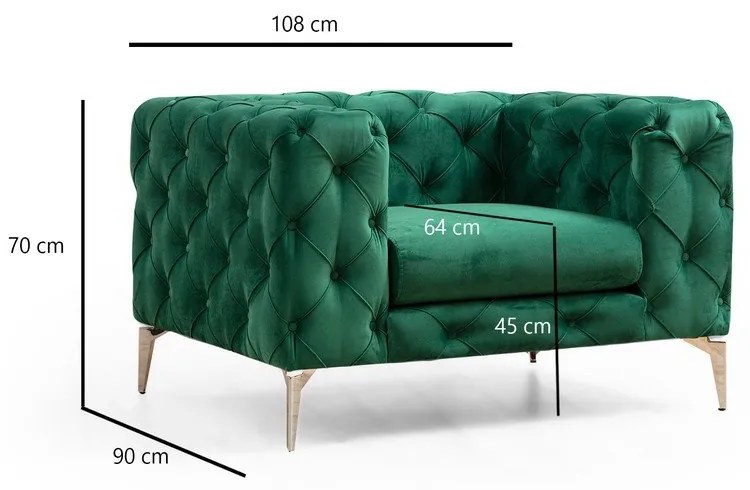 Зелен стол Como – Artie