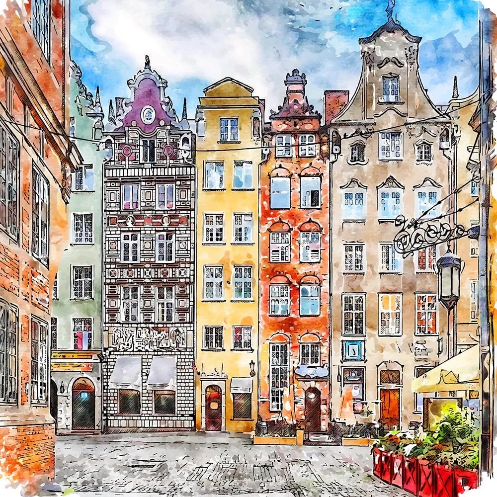 Живопис 50x50 cm Gdansk - Fedkolor