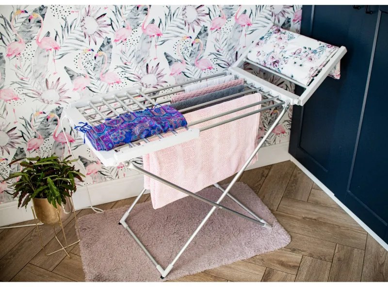 Електрически сушилник за дрехи Adler AD 7821, 220W, 18 нагревателни елемента, IP22, Бял