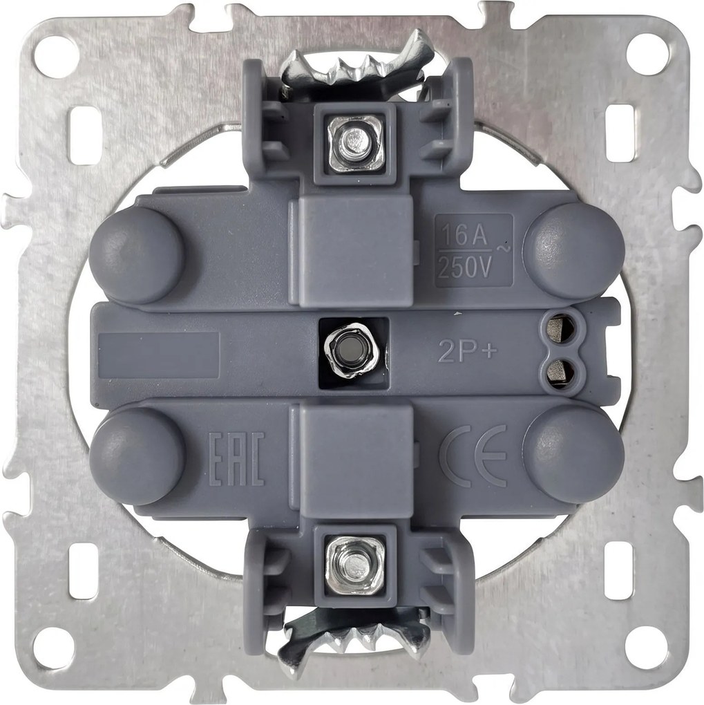 Двоен контакт със заземяване OSTE JNH002-G Grey