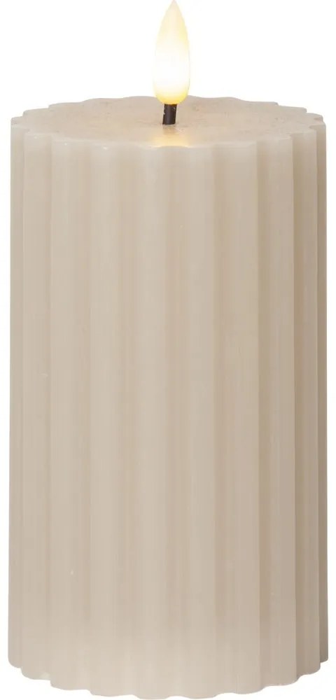 LED свещ (височина 15 см) Flamme Stripe - Star Trading