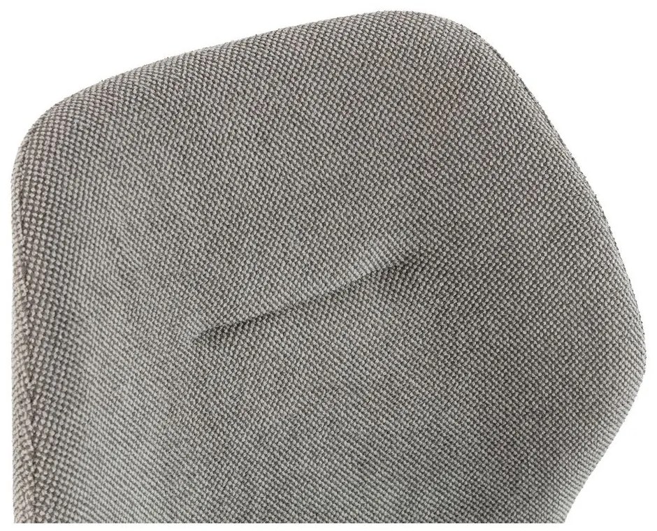 Светлосиви тапицирани трапезни столове в комплект 4 бр. Ansu – Marckeric