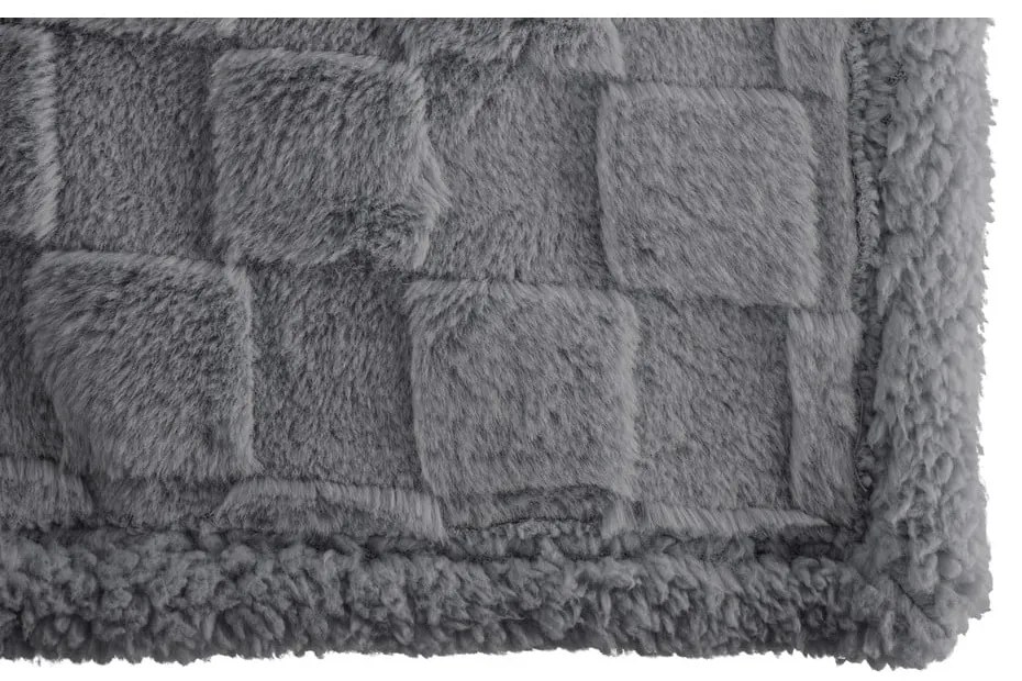 Сиво одеяло от микроплюш 150x200 cm Rava – Tiseco Home Studio