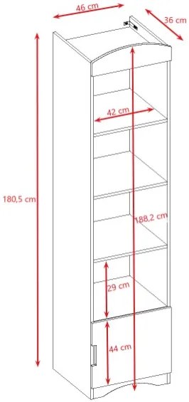 Етажерка за книги Classic Slim