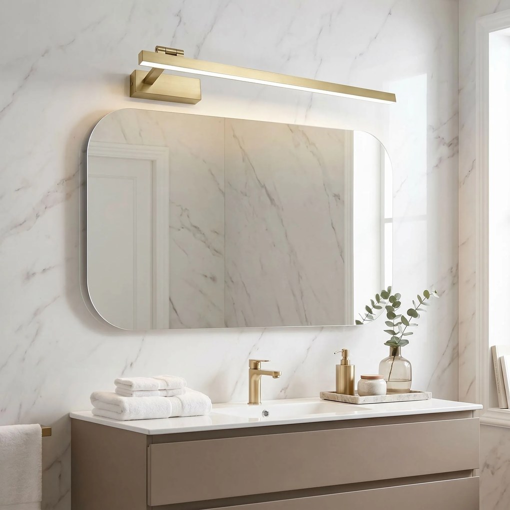 LED аплик за баня SWE033-1W 80cm BRUSH GOLD