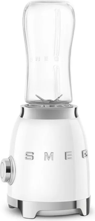 Блендер Smeg PBF01WHEU, 300W, 2x 600 мл, 20000-24000 об/мин, Противоплъзгаща основа, Без BPA, Неръждаема стомана, Бял