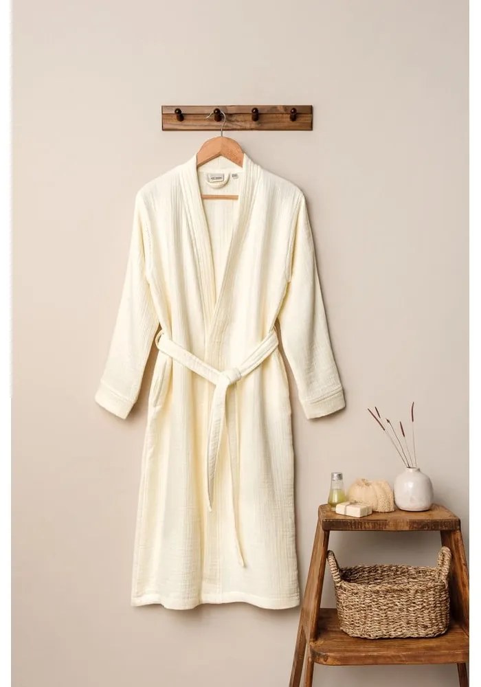 Кремава муселинова хавлия размер S/M Kimono – Foutastic