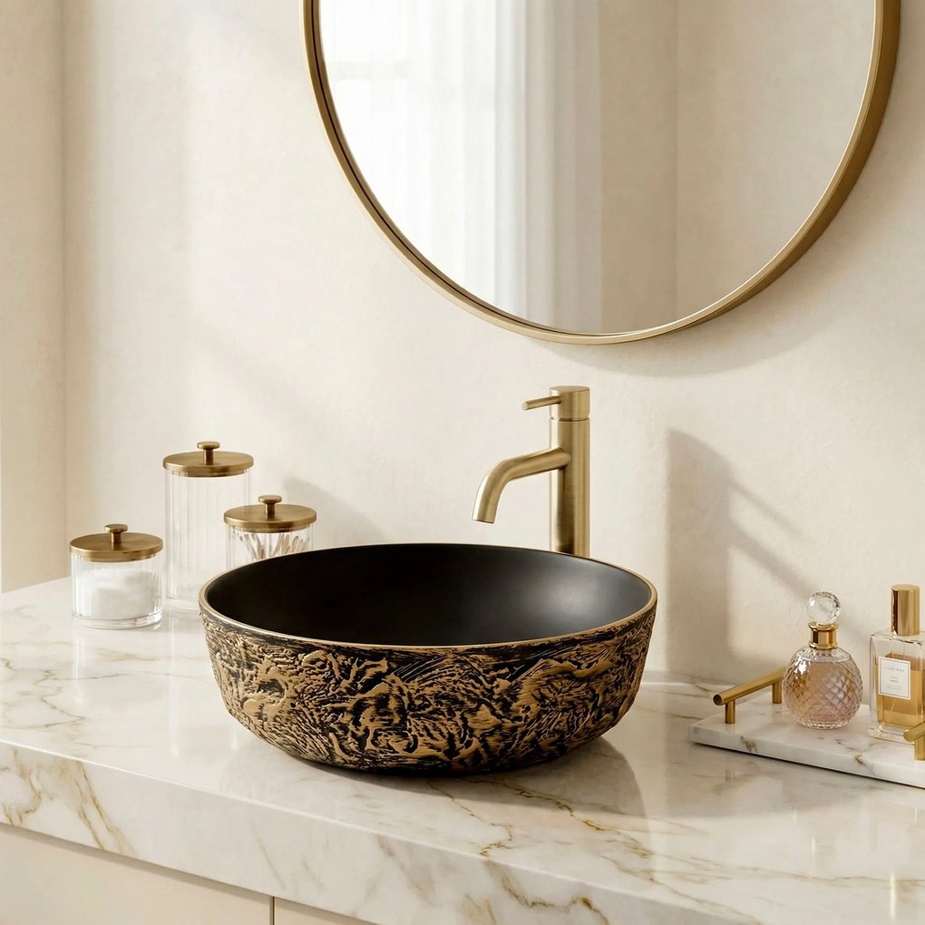 Умивалник за плот Rea Babilon Gold