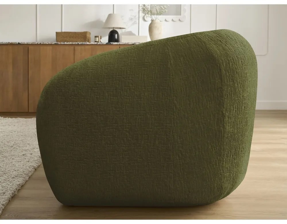 Зелен шенилов сгъваем диван 228 cm Neyo – Bobochic Paris