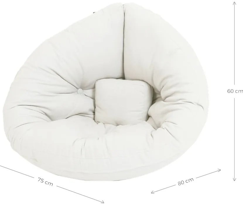 Детско кресло за релакс в черно и сиво Mini Nido - Karup Design