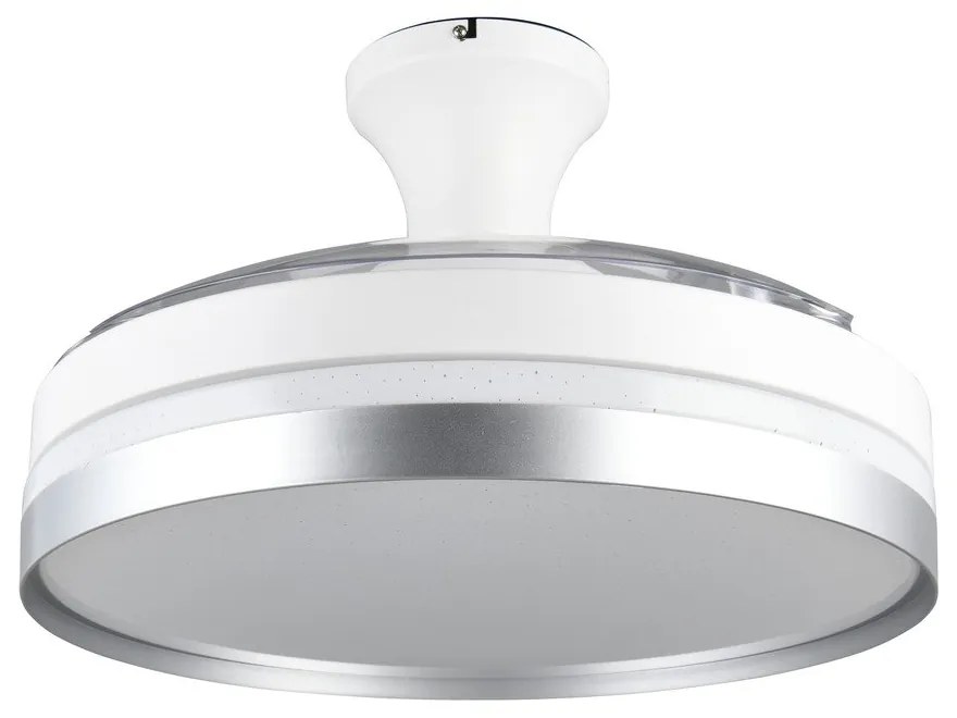 Бяло/в сребрист цвят LED осветително тяло за таван Lindberg – Reality