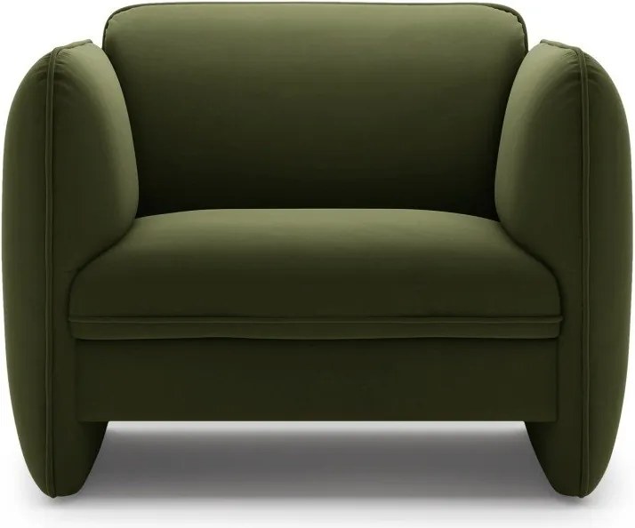 Зелено кадифено кресло Georgia – Micadoni