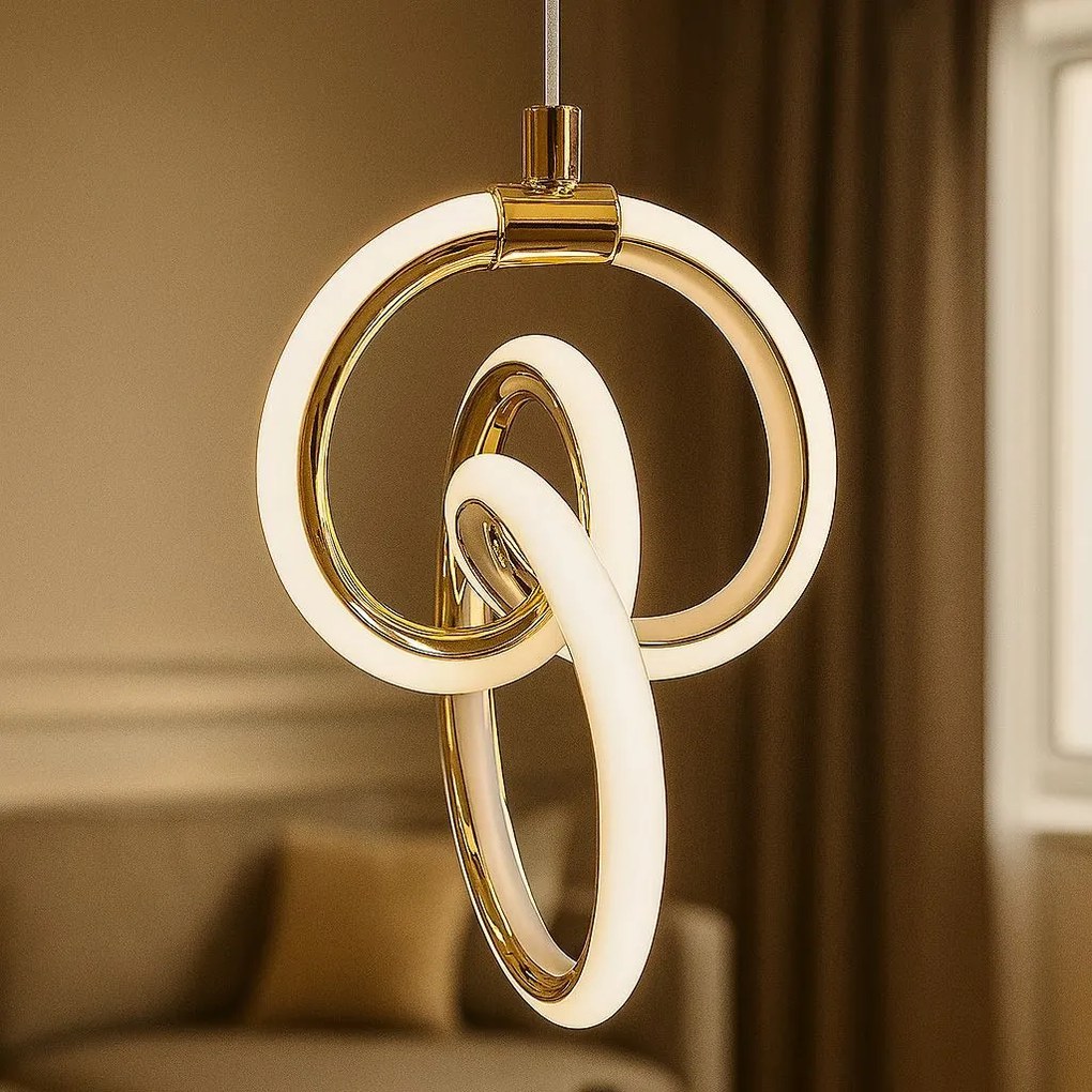 Висяща LED лампа LHJ092-1CP Gold