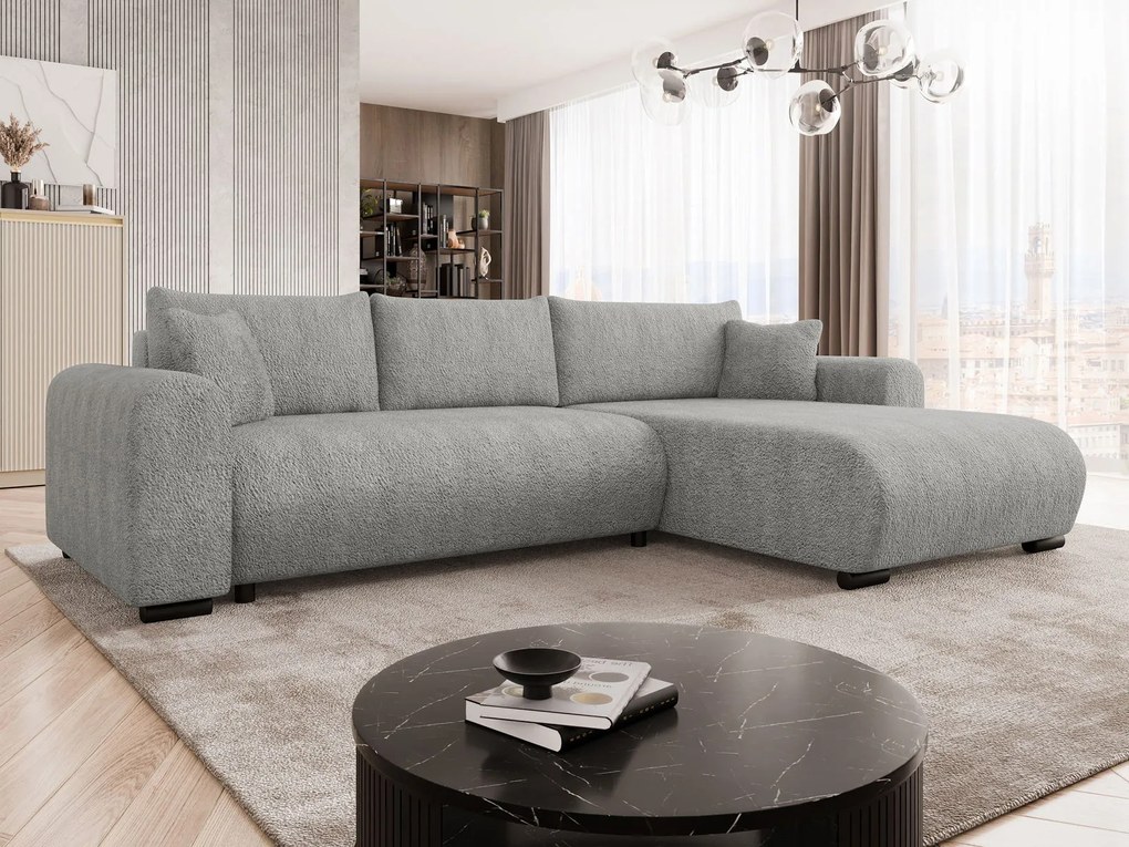 Ъглов диван Merkos-Сиво