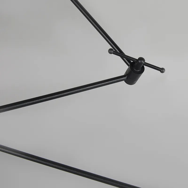 Висяща лампа черна с абажур 35 см зелен регулируем 2-светлина - Blitz