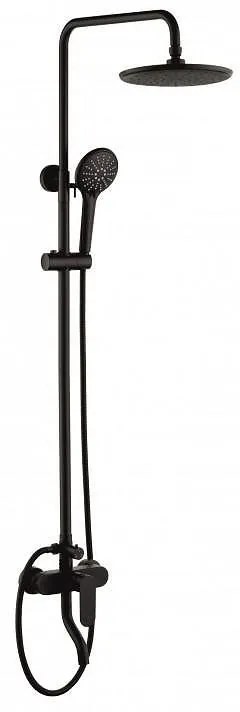 Душ система със смесител, пита, слушалка и шлаух ICT 6328BLACK, Inter Ceramic