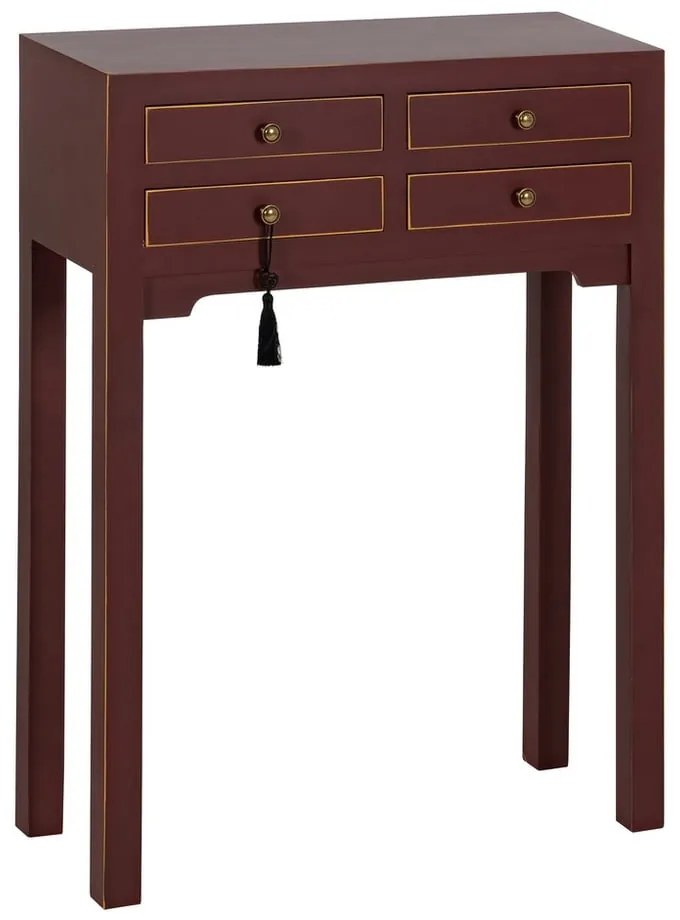 Кафява конзолна маса 26x63 cm Diana – Ixia