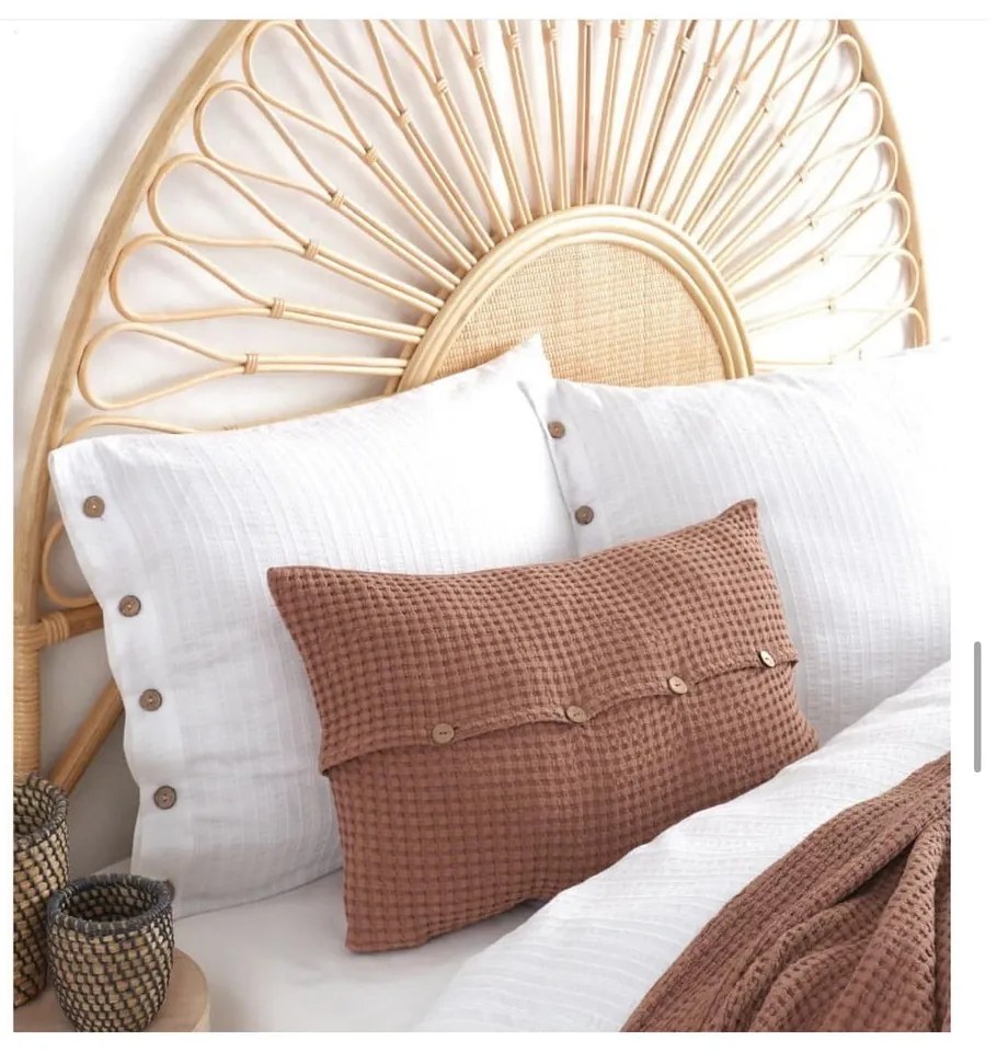 Бяло двойно удължено спално бельо от памук Renforcé 240x220 cm Como Striped – Mila Home Luxury