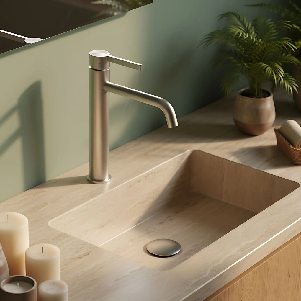 Смесител за мивка Rea Foster Brush Nickel High