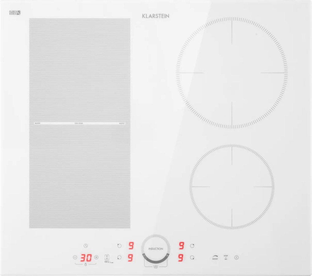 Klarstein Delicatessa 60 Hybrid, вграден готварски плот, индукция, 4 зони, 7000 W