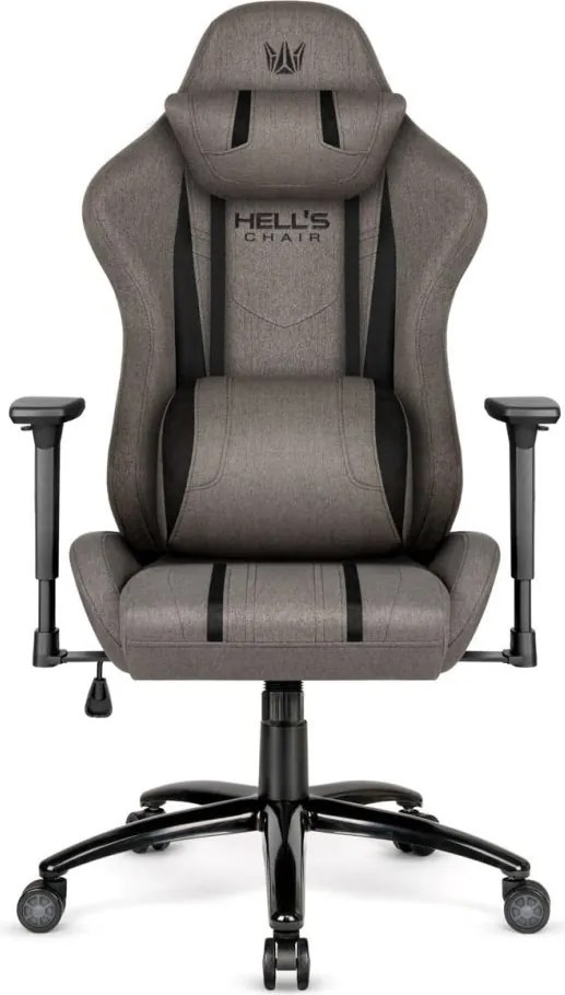 Ергономичен геймърски стол HC-1013 - сиво покритие от висококачествен плат