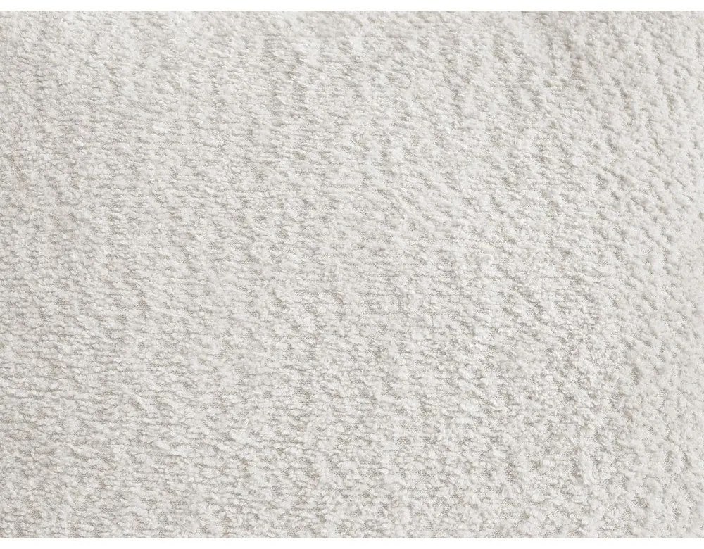 Бял разтегателен ъглов диван с място за съхранение от букле (ляв ъгъл) Roxelane – Bobochic Paris