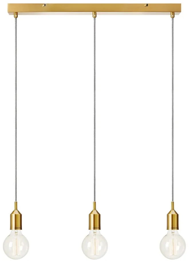 Висяща лампа с три рамена в златисто Bronx - Markslöjd