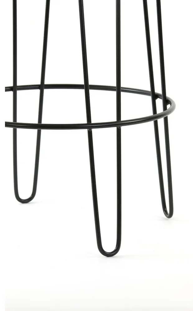 Бял тапициран бар стол (височина на седалката 73 cm) Alice – Light &amp; Living