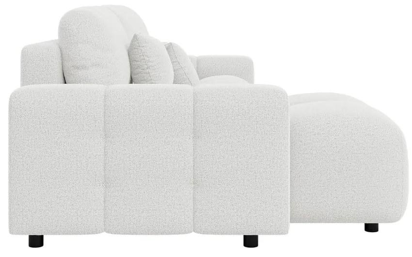 Бял разтегателен ъглов диван (променлив) Luki – Ropez