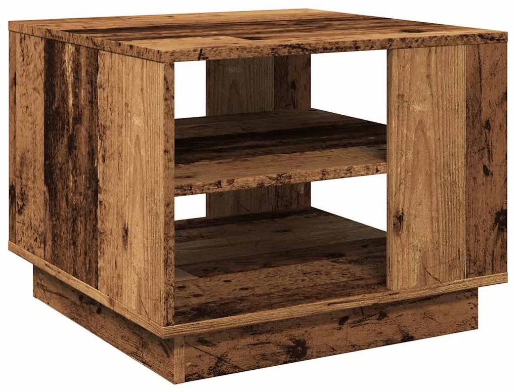 856802 vidaXL Масичка за кафе от старо дърво 55x55x42 cm Инженерна дървесина