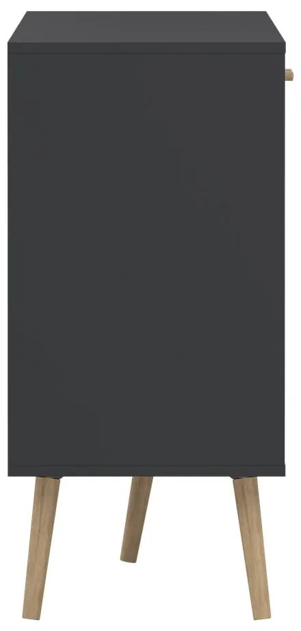 Нисък скрин в антрацит 149x82 cm Bodo - Tvilum