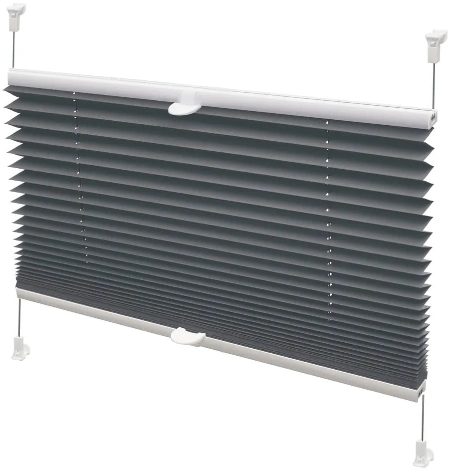 Антрацитна ролетна щора 72,5x150 cm Plisé Verona – Gardinia