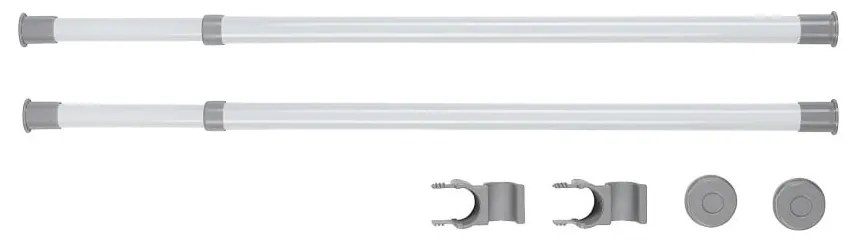 Комплект от 2 телескопични дръжки за дрехи, дължина 75 - 120 см Herkules - Wenko