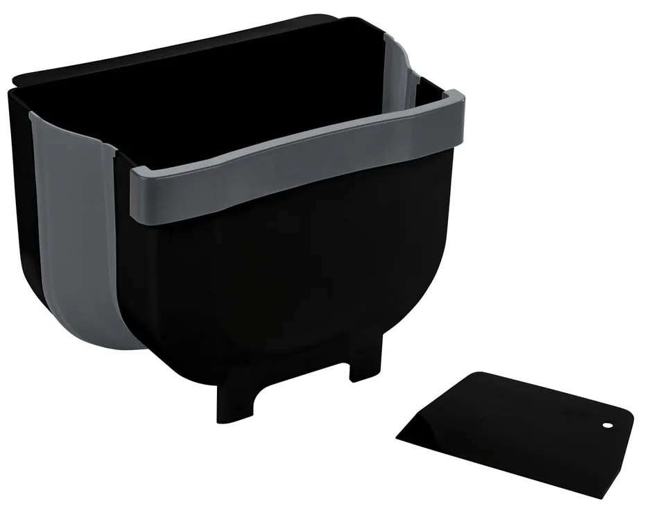 Черно висящо кошче за отпадъци , 5 л Black Outdoor Kitchen Fago - Wenko