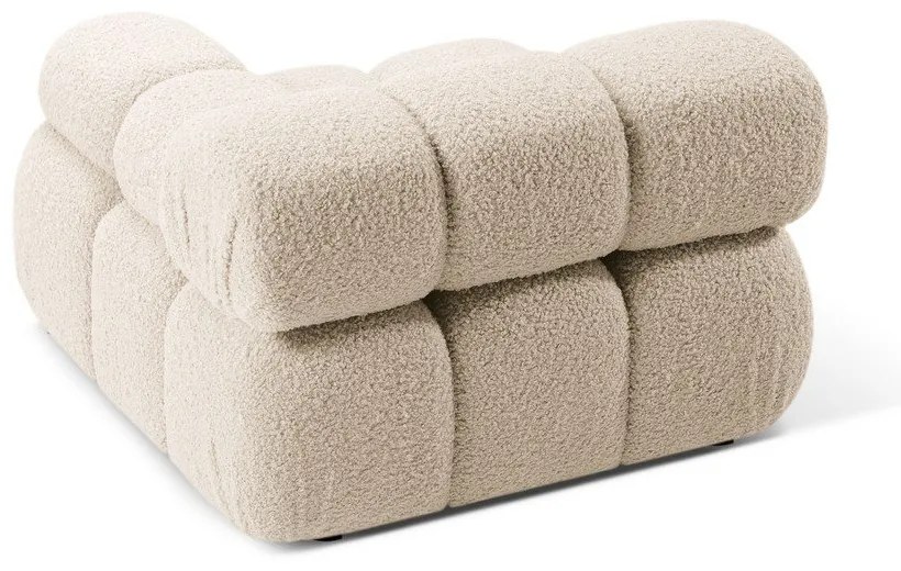 Бежов модул за диван от букле (десен ъгъл) Bellis – Micadoni Home