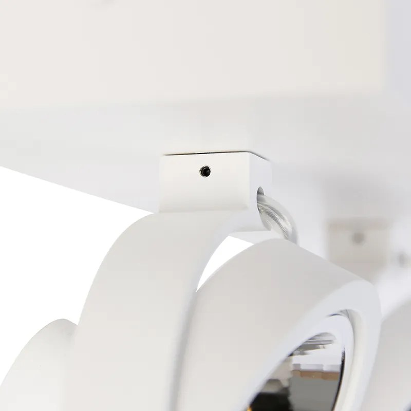 Дизайнерски прожектор бял регулируем 2-светлина - Go